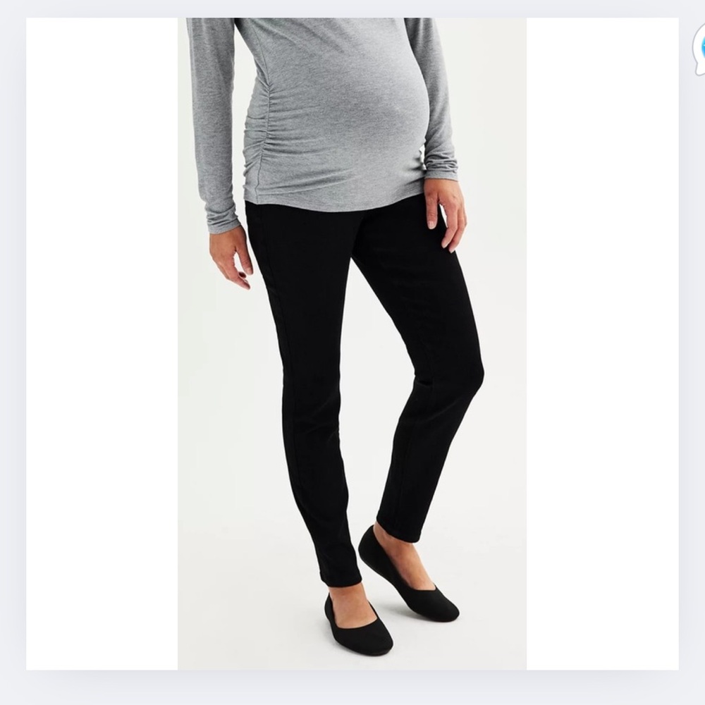 Sonoma Black Skinny Maternity Jeans